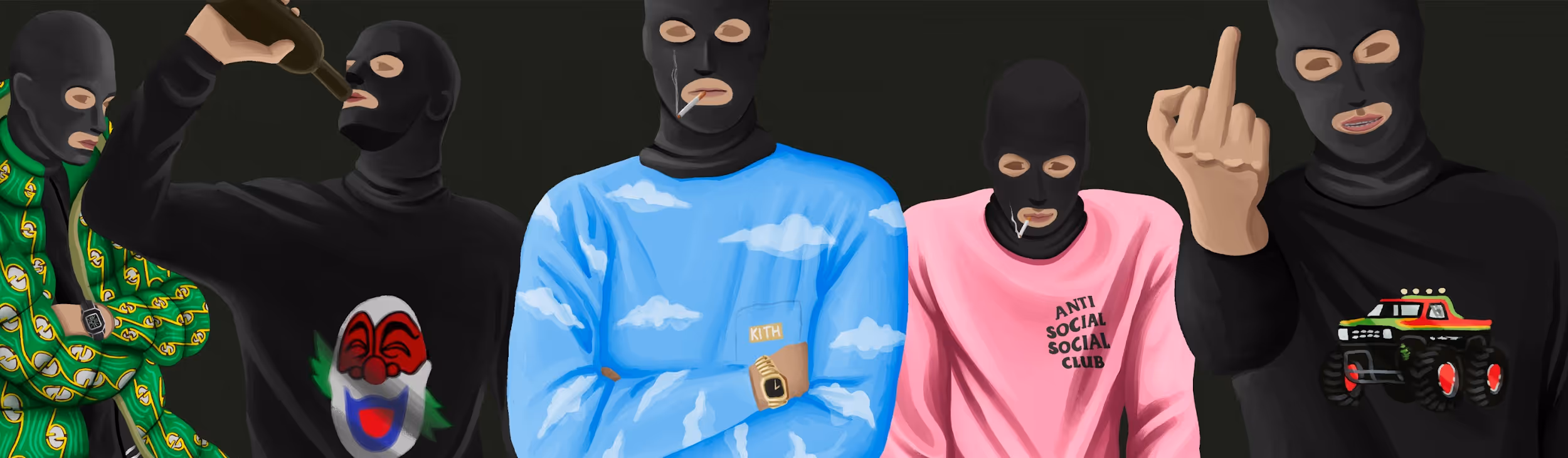 Nothing beats a gang by DotPigeon