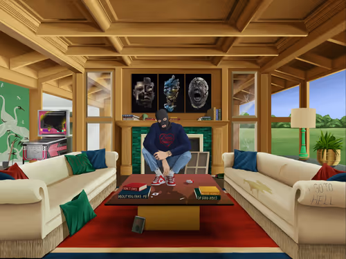 Fly me to the moon by Dot Pigeon